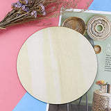 ISUSSER 20 PCS 8 Inch Diameter Unfinished Wood Rounds Wooden Cutouts for Crafts, Door Hanger, Door Design ISUSSER