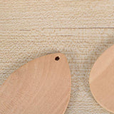 Healifty 20pcs Wedding Decorations Wedding Ornament Wooden Pendants Drop Shape Pendant Earrings Teardrop Earrings Ornament Earrings Wood Teardrop Healifty