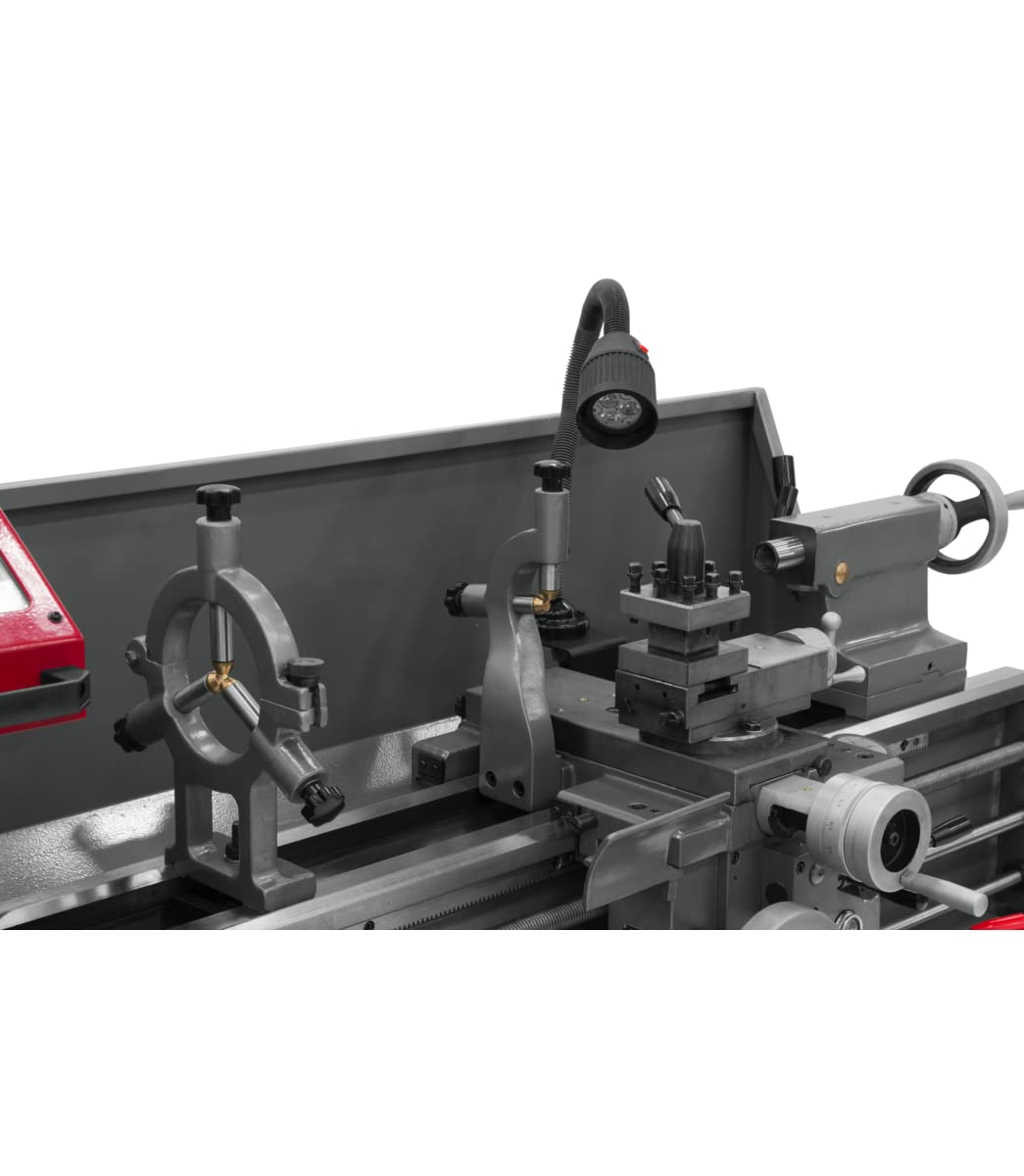 JET GHB-1340A, 13" x 40" Geared Head Bench Lathe with Newall DP700 DRO, 2HP, 1Ph 230V (321131) Jet