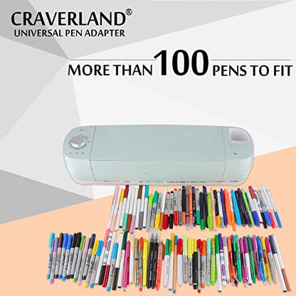 CRAVERLAND Universal Pen Adapter Set,Compatible with Cricut Maker 3/Maker,Explore Air 2/Air,Explore 3/Explore,Work with Sharpie,BIC,Crayola,Sakura - WoodArtSupply