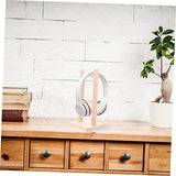 SUPVOX Headphone Stand Wooden Headset Holder Wooden Earphone Headphones Stand for Desk Headset Storage Rack Headset Holder Stand Desk Earphone Stand SUPVOX