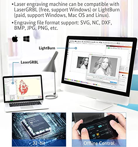 S10 Pro 50W Laser Engraving Machine for ATOMSTACK Laser Engraver,10W Output Power Laser Cutter Support LightBurn, High Accuracy DIY Laser Engraver aliencell