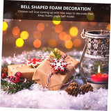 KALLORY 160 pcs Ring The Bell Unfinished Christmas Hanging Pendant Model Hanging Bell Graffiti Lovely Christmas Pendants Decorations for Home KALLORY