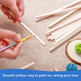280 Pieces Balsa Wood Sticks 1/8 x 1/8 x 12 Inch Wood Strips Balsa Square Wooden Dowels Hardwood Unfinished Wood Sticks for Crafts DIY Projects Piklodo