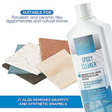 Faber Epoxy Remover – Epoxy Resin Haze Remover and Post Construction Cement Grout Cleaner to Renew Refresh & Restore Natural Shine of Porcelain Faber