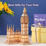 Rolife 3D Wooden Puzzles Big Ben Craft Model Kits for Adults to Build Birthday Gift for Family and Friends Rolife