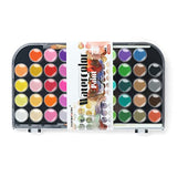 TRANSON 48-Color Watercolor Kit with 4pcs Paint Brush Set for Adults, Students, Beginners and Artists TRANSON