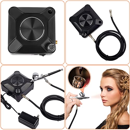 Orcair Powerful 40PSI Adjustable output Airbrush Kit,Dual Action Multi-Function Air Brush Compressor Set For Painting Make Up Decoration Art Craft Orcair