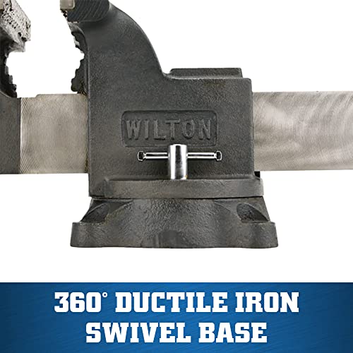 Wilton Shop Bench Vise, 5" Jaw Width, 5" Max Jaw Opening, 3" Throat (Model WS5) Wilton