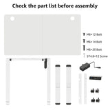 MOUNTUP 𝟓𝟓 𝐱 𝟐𝟖 Inches Electric Height Adjustable Standing Desk, Sit Stand Desk with Memory Controller, Ergonomic Stand Up Desk for Home Office with MOUNTUP