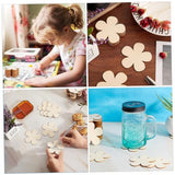 MAGICLULU 20pcs Coasters Crafts Wood Slices Unfinished Wood Chip Wood Blanks Blank Wood Chip Wood Craft Supplies Wood Chip for DIY Wood Flower Slices MAGICLULU