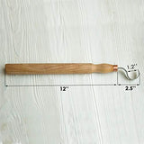 BeaverCraft Hook Knife Wood Carving SK2 Long Knives Spoon Carving Tools 1.2'' Long Handle 12'' Spoon Knife Wood Carving Tools Bowl Kuksa Carving Tool BeaverCraft