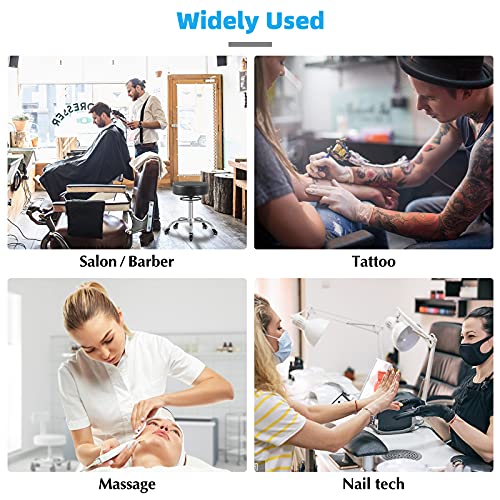 Mineloff Rolling Stool with Wheels 400lbs Weight Capacity,Heavy Duty Lash Chair Adjustable for Tatoo Lab Massage Salon Spa Drafting Nail Teach,360 Mineloff