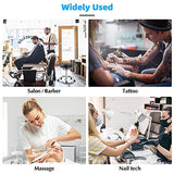 Mineloff Rolling Stool with Wheels 400lbs Weight Capacity,Heavy Duty Lash Chair Adjustable for Tatoo Lab Massage Salon Spa Drafting Nail Teach,360 Mineloff