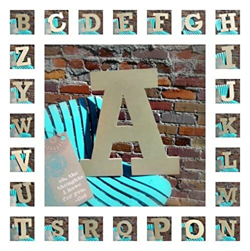 24" Wooden Craft Letter C Unfinished, Rockwell Font, Craft Cutout on 1-4" MDF Build-A-Cross