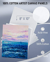 Nicpro Kid Paint Set, 34 PCS Painting Supplies Party Kit Non Toxic,12 Colors Acrylic Paint, Table Easel, 6 Canvas Panels, 10 Brushes, Paper Pad, Nicpro