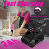 ThinkLearn Tool Kit with 20V Cordless Drill(265in-lbs), Pink Drill Set for Women, Lady's Home Tool Kit for DIY, Daily Repair Tool Set as a Creative ThinkLearn