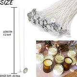 EricX Light Candle Making Kit, 60pcs Candle Wicks, 60pcs Candle Wicks Sticker, 16oz Soy Wax, 1pc Candle Wax Pouring Pot, 2pcs 3-Hole Wicks Centering EricX Light
