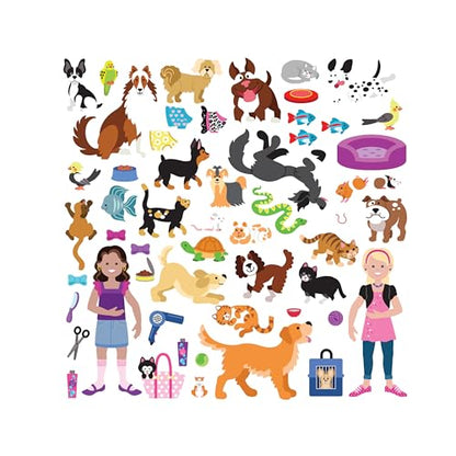 Melissa & Doug Pet Shop Puffy Sticker Set With 115 Reusable Stickers - Kids Arts And Crafts Activity, Restickable Stickers For Kids Ages 4+, - WoodArtSupply