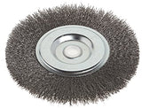Forney 72745 Wire Bench Wheel Brush, Coarse Crimped with 1/2-Inch and 5/8-Inch Arbor, 6-Inch-by-.012-Inch Forney