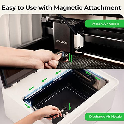 xTool Air Assist, Partner for xTool M1 Laser Engraver, Air Assist for Laser Cutter, Laser Air Assist Laser Engraver for Wood and Metal, 30 L/min Air