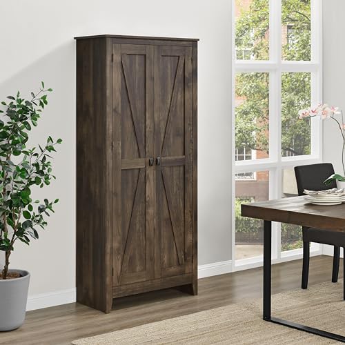 Ameriwood Home Farmington 32" Storage Cabinet in Brown SystemBuild