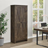 Ameriwood Home Farmington 32" Storage Cabinet in Brown SystemBuild