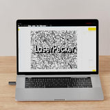 LaserPecker Laser Engraver Accessories, Bluetooth Dongle & Batch Engraving Button for LP2 & LP3 Engraving Machines - Effortlessly Engrave for PC LaserPecker