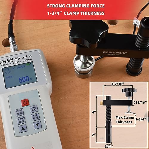 GOINGMAKE Bench Dog Clamp,3/4" Bench Dog Hole Clamps for Woodworking Tools All Metal MFT Clamp Fast Acting Hold Down Clamps with Protective Pads for goingmake