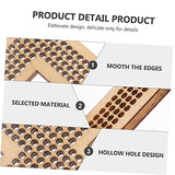 15 Pcs Cross Stitch Wood Pieces Wooden Cross Plate Bookmark Kit Embroidery Frame Wooden Hanging Tags Unfinished Wood Shapes DIY Gift Wooden Cross COHEALI