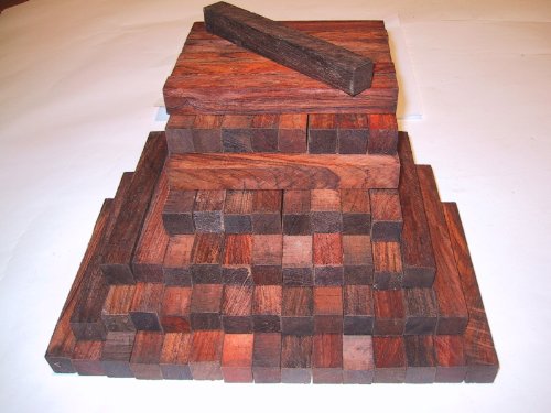 Exotic King Cocobolo Rosewood Pen Blanks - 25 pcs - 3/4" x 3/4" x 5" - WoodArtSupply