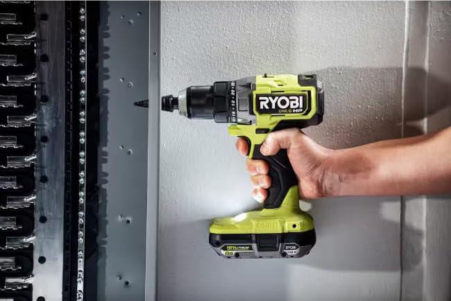 ONE+ HP 18V Brushless Cordless Combo Kit w/ 1/2 in. Drill, 1/4 in. Impact Driver (2) 2.0 Ah Batteries, Charger and Bag RYOBI