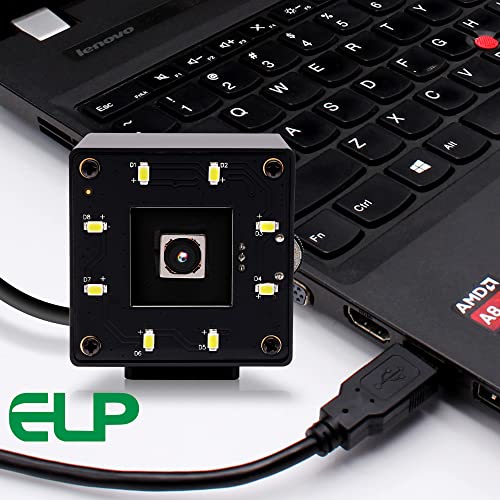 ELP 16mp Day Night USB Camera Auto Focus Webcam for Computer Mini UVC USB2.0 PC Camera IMX298 USB Security Camera 4K Lightburn Camera Industrial CCTV ELP