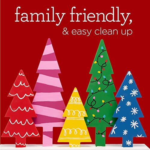 Apple Barrel PROMOABMP22 Holiday, 32 Piece DIY Set Featuring 26 Paints, 2 Mod Podge Acrylic Sealers and 4 Foam Brushes, Multi 56 Fl Oz Apple Barrel