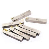 OSCARBIDE Nickel Plated Indexable Lathe Turning Tool Holder 3/4"Shank 7 Pieces/Set,CNC Heavy-Duty Metal Lathe Tools for Turning Grooving Threading OSCARBIDE