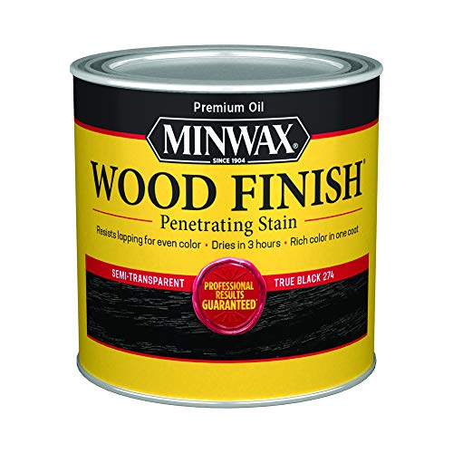 Minwax Wood Finish 227644444, 1/2 Pint, True Black Minwax