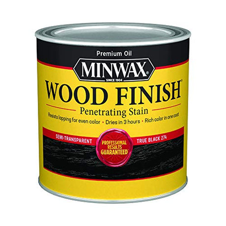 Minwax Wood Finish 227644444, 1/2 Pint, True Black Minwax