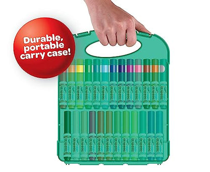 Crayola Pip Squeaks Marker Set (65ct), Washable Markers for Kids, Kids Art Supplies, Holiday Gift for Kids, Mini Markers, Stocking Stuffer, 4+ - WoodArtSupply