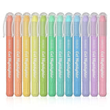 Shuttle Art Bible Highlighters and Pens No Bleed, 12 Pastel Colors Gel Highlighters No Bleed Through, Bible Journaling Supplies, Great for Journaling Shuttle Art