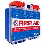 Be Smart Get Prepared 110 pc First Aid Kit: Clean, Treat, Protect Minor Cuts, Home, Office, Car, School, Business, Travel, Emergency, Outdoor, Be Smart Get Prepared