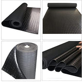 Nisorpa 3mm Thick Garage Floor Rubber Mat 16.4 x 3.3 fts Rubber Garage Floor Mats Heavy Duty Coin-Grip Garage Flooring Roll Non-Slip Rubber Mats Nisorpa