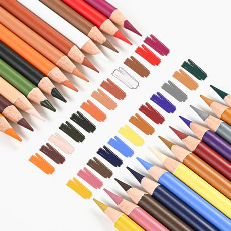 GETHPEN Pastel Chalk Colored Pencils,Set of 24 Colors,Pastel Colored Pencils,Color Charcoal Pencils for Drawing Sketching Coloring Shading,Art GETHPEN