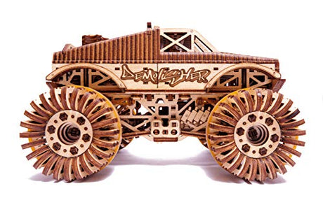 Wood Trick 3D Wooden Monster Pickup Truck Puzzle - Build & Race Up to 20 Feet! Wood Trick