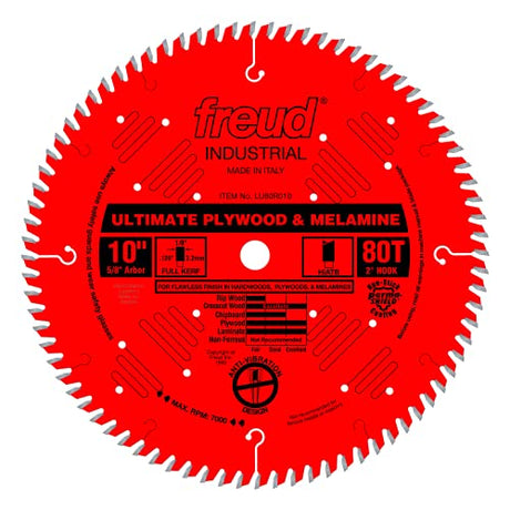 Freud LU80R010: 10" Ultimate Plywood & Melamine Blade Freud