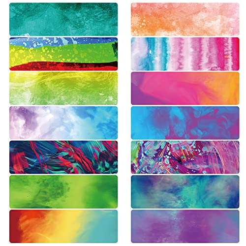 Watercolor Infusible Transfer Ink Sheets, 14 Pcs 4.5x12" Pre-inked Sublimation Paper for DIY T- Shirts, Mug Heat Press, Coaster Blank Lucky Goddness