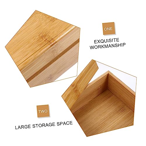 MAGICLULU 2 Pcs Wooden Storage Box Treasure Chest Unfinished Wooden Chest Jewelery Organzer Tarot Unfinished Wood Crates Blank Wooden Storage Bins MAGICLULU