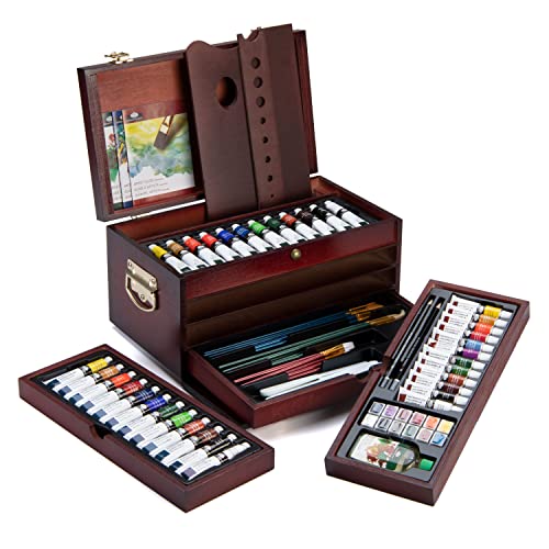 Royal & Langnickel Premier Multi-Media Painting Chest, 80-Piece Art Set - WoodArtSupply