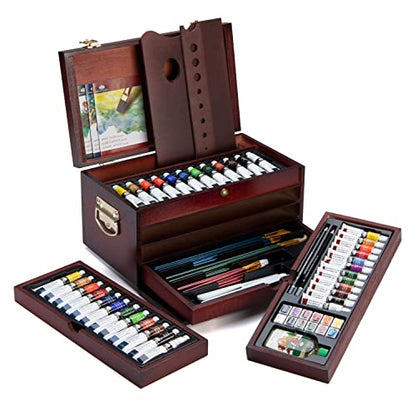 Royal & Langnickel Premier Multi-Media Painting Chest, 80-Piece Art Set - WoodArtSupply