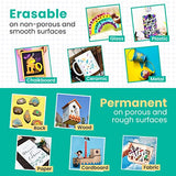 Extra Fine Tip Liquid Chalk Markers (10 Pack) with Gold & Silver - Dry Erase Marker Pens for Blackboard, Windows, Chalkboard Signs, Bistro - 1mm Tip Chalkola