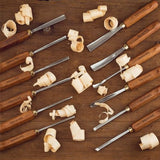 IMOTECHOM 12-Pieces Woodworking Wood Carving Tools Chisel Set with Wooden Box, Razor Sharp CR-V 60 Steel Blades IMOTECHOM